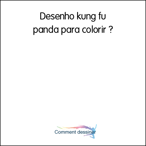 Desenho kung fu panda para colorir